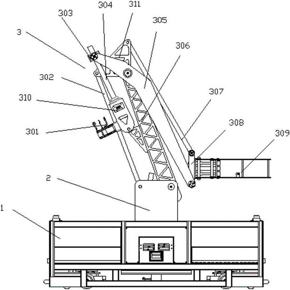 Vehicle-mounted cotton spinning mechanical arm
