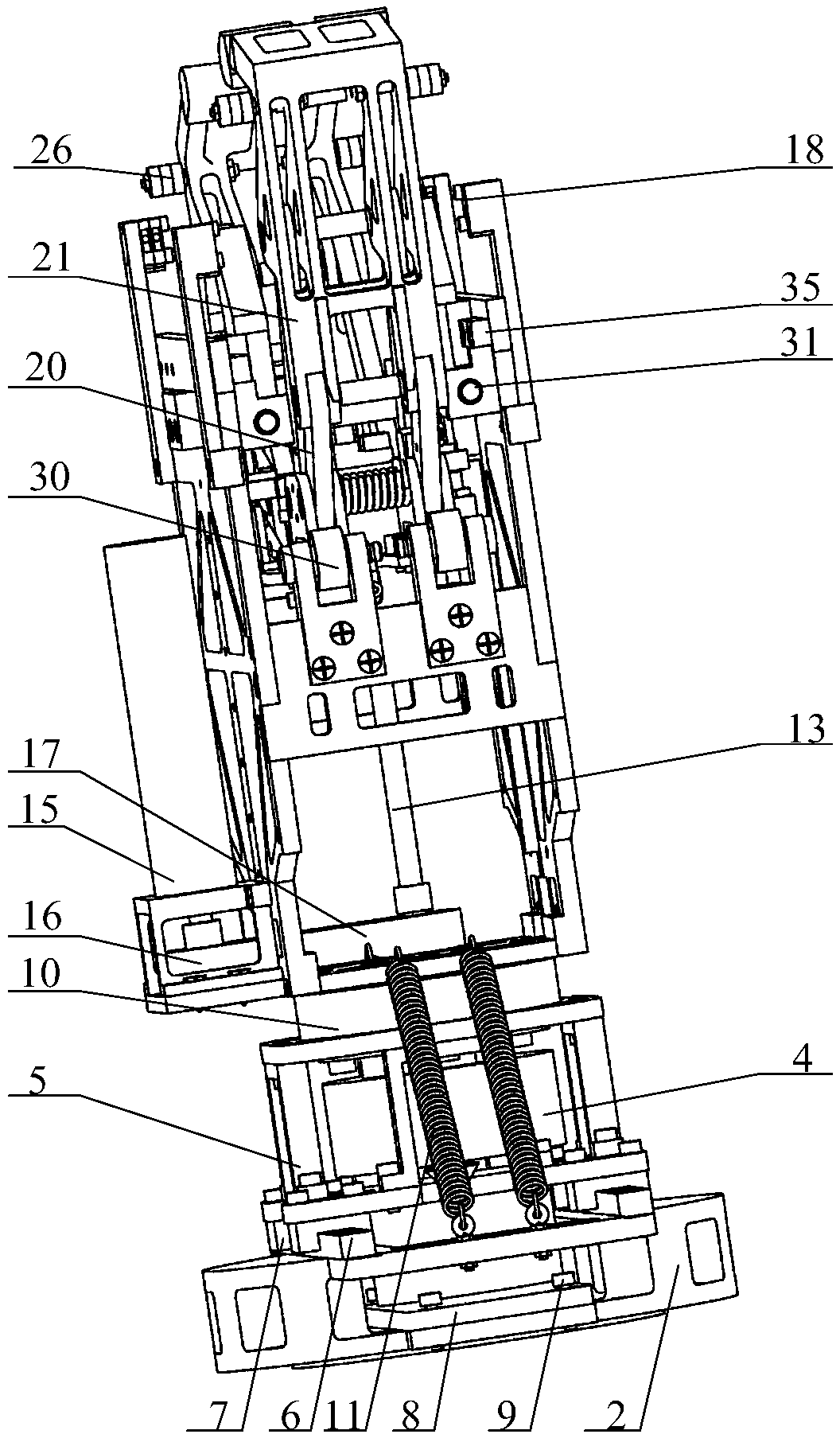 Non-cooperative target satellite acquisition device and acquisition method