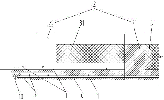 Connecting method of prefabricated composite multi-ribbed floor slabs and steel beams of assembly type steel structure house
