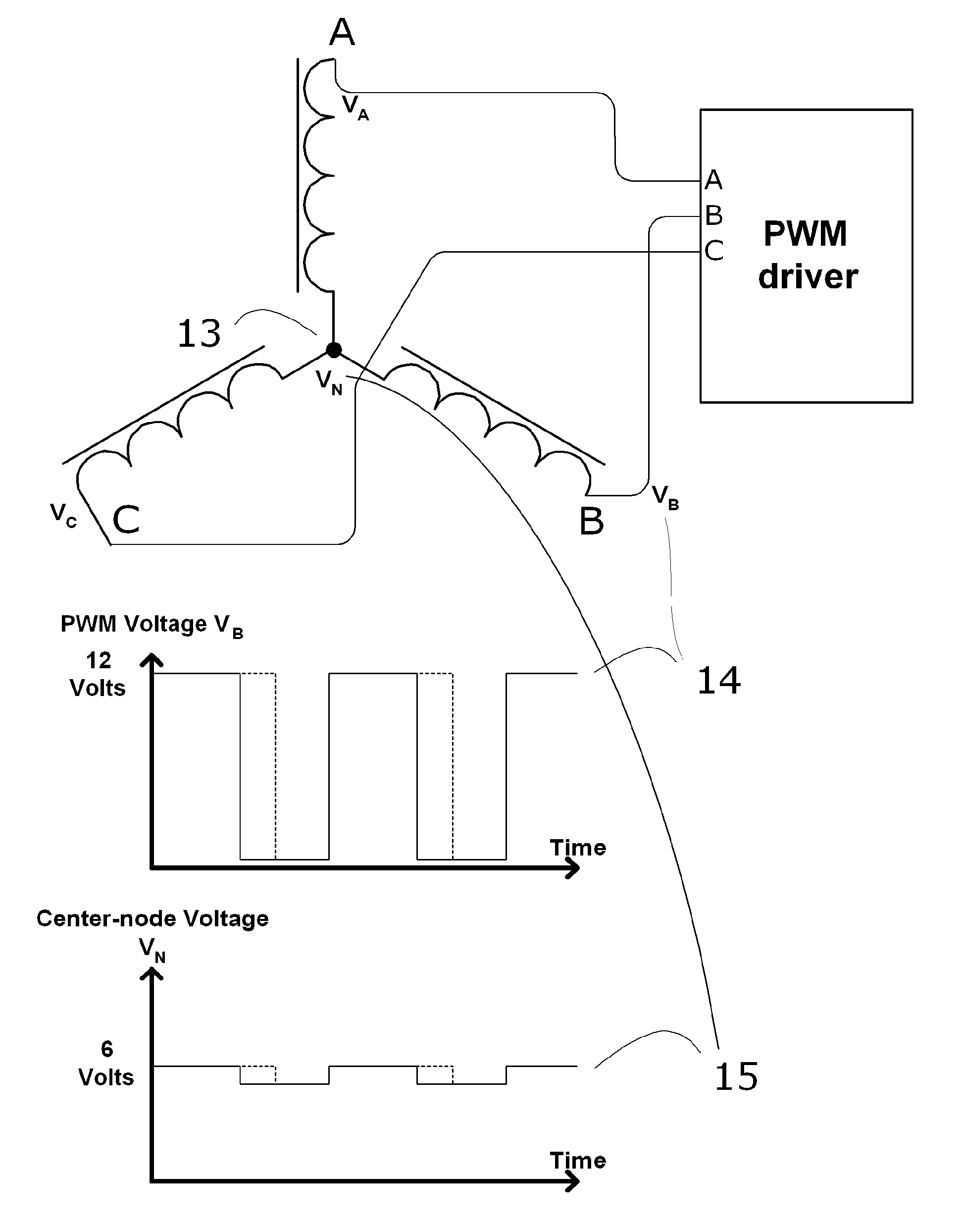 System for measuring the position of an electric motor