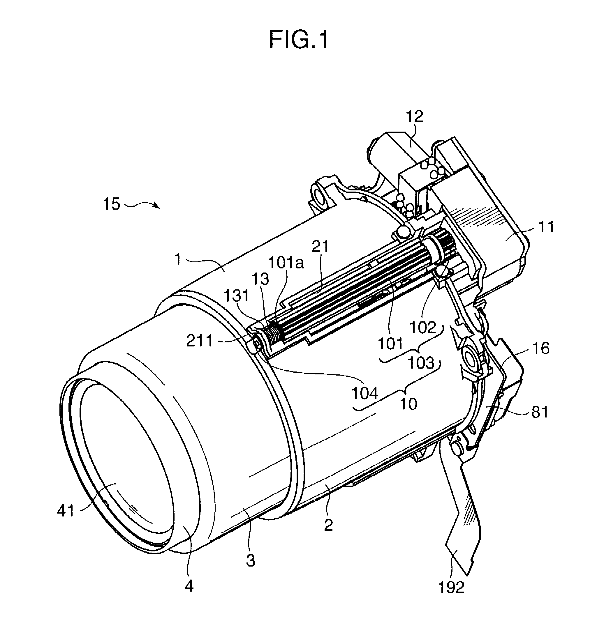 Lens unit and image sensing apparatus incorporated with the same