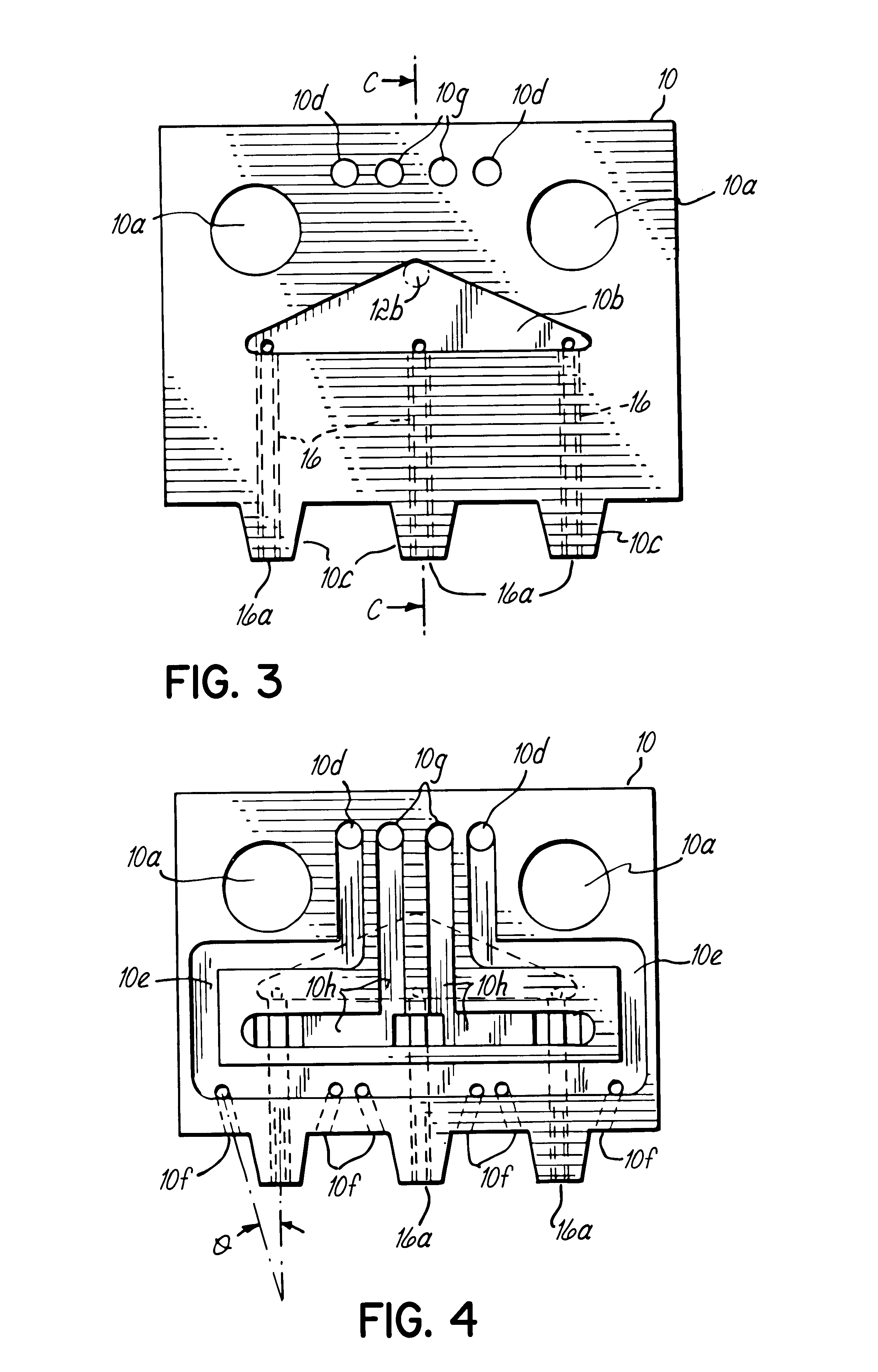 Device and method for applying adhesive filaments to materials such as strands or flat substrates