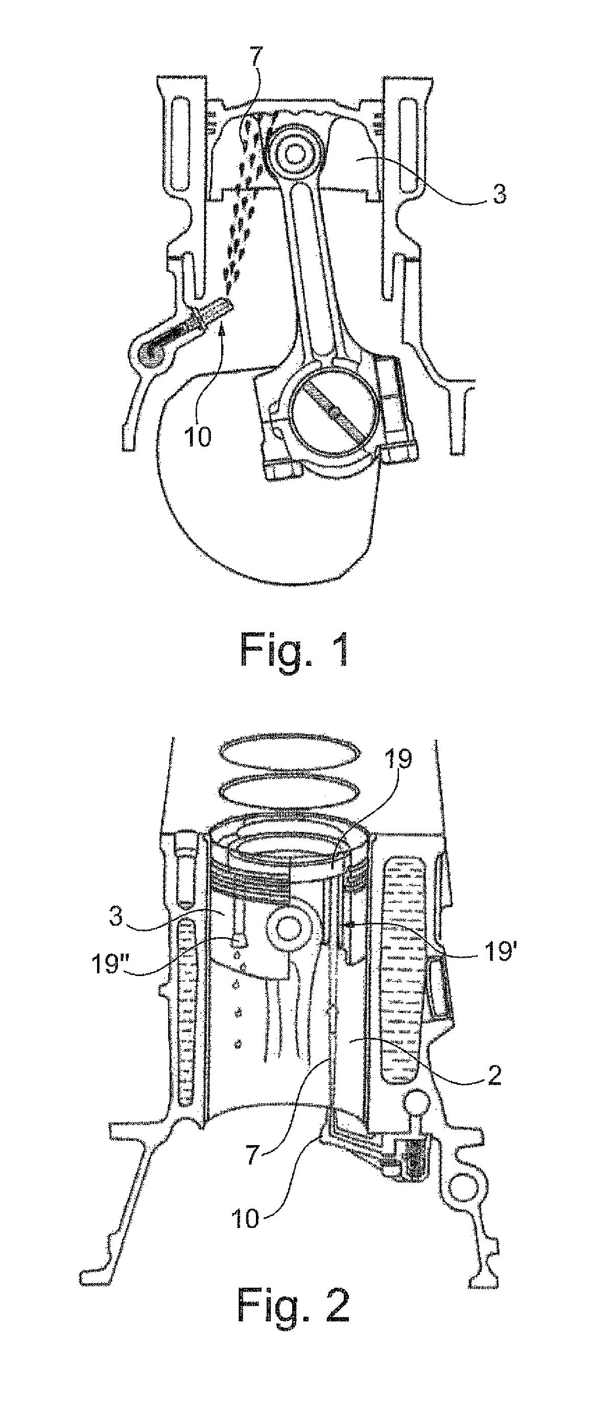 Method for controlling a piston cooling circuit of an internal combustion engine of an industrial vehicle