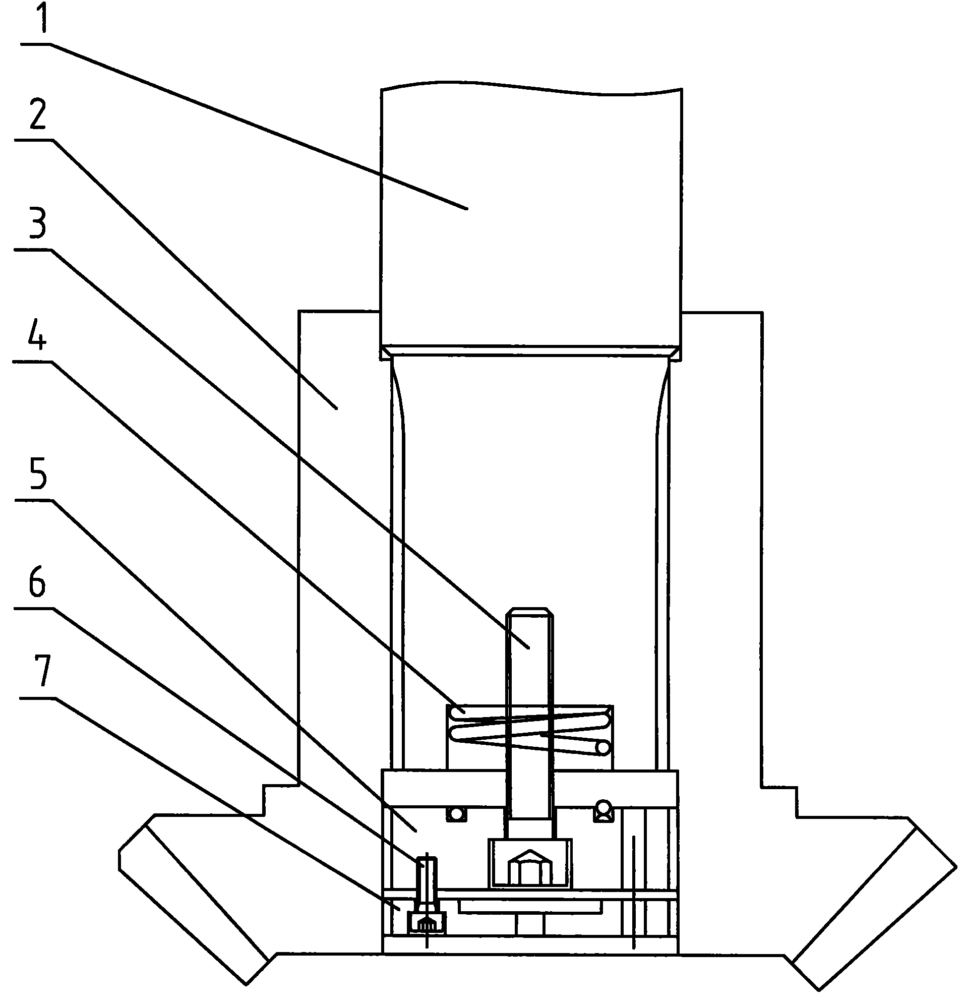 Installing structure of spline shaft with attached cutting head
