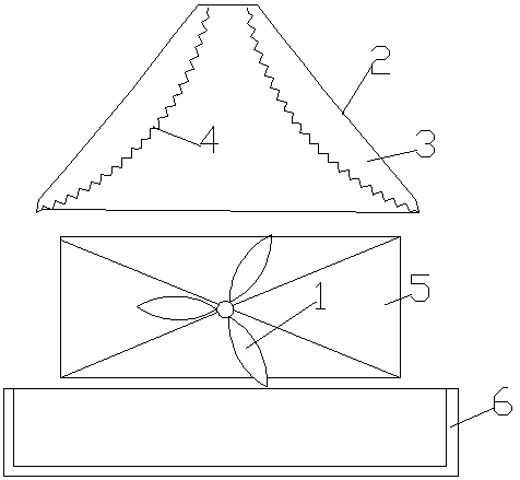 Crosswind sprinkling type condenser