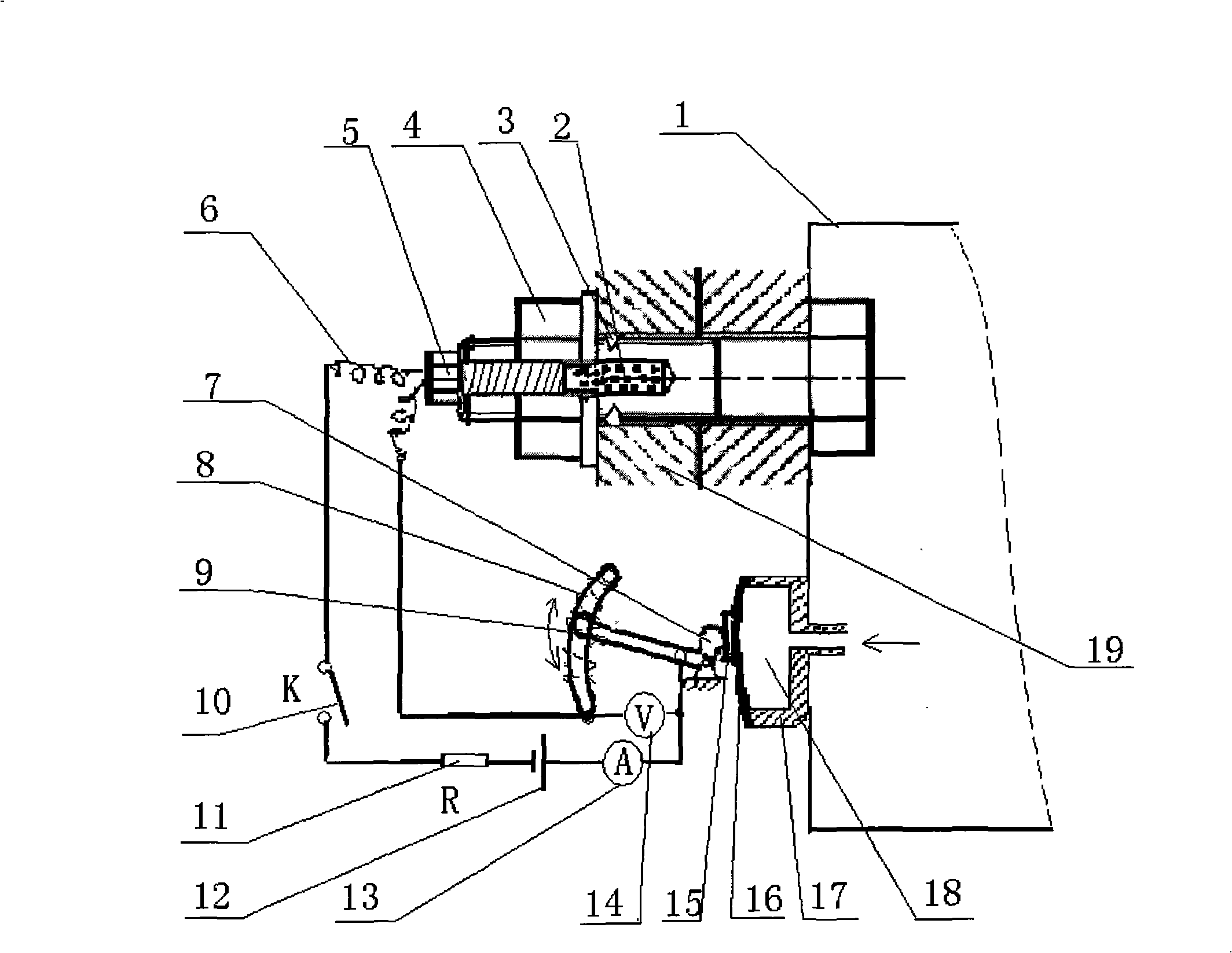 Sensor and explosive bolt on pressure vessel gate