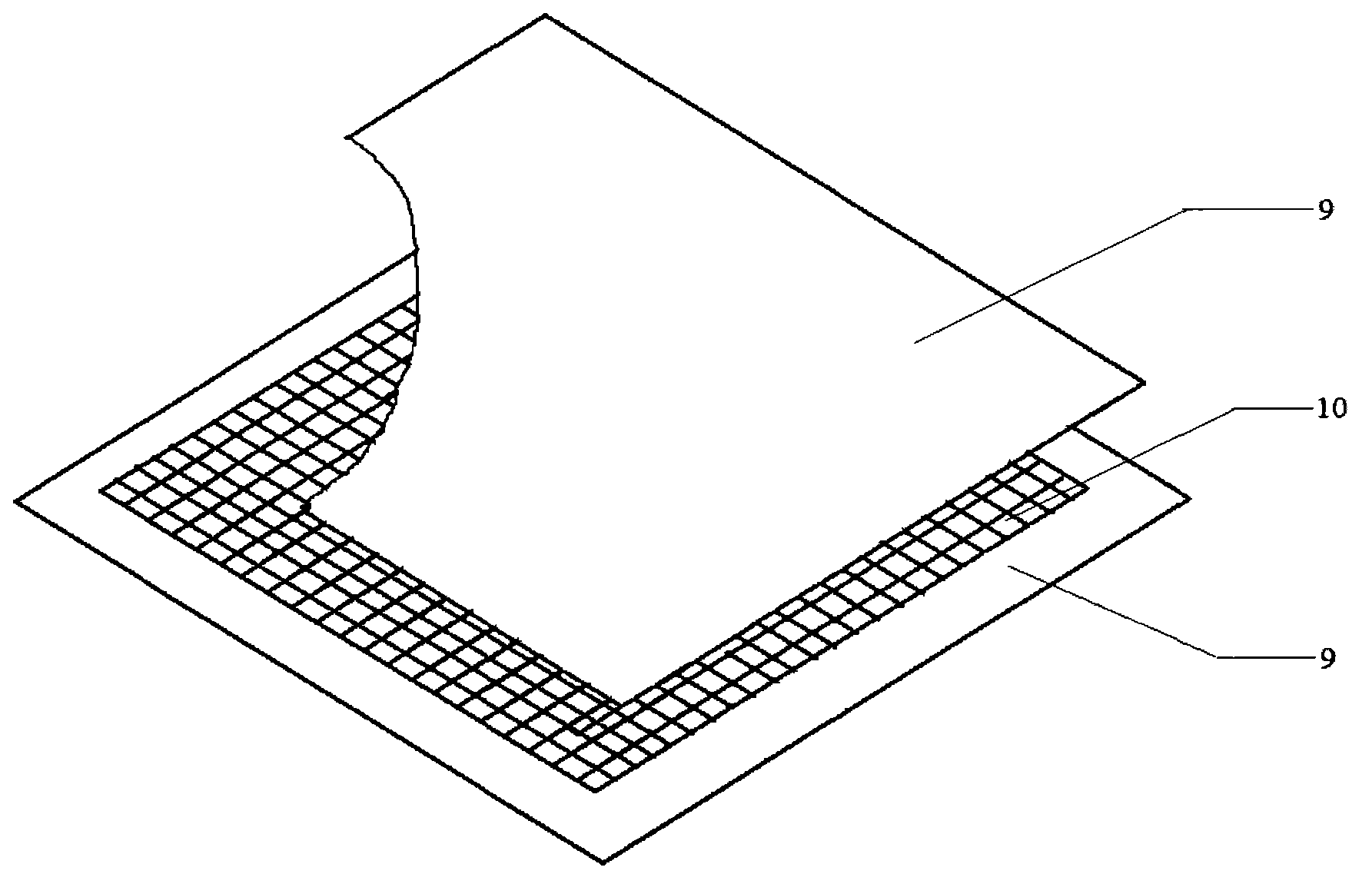 Multi-page rolled type film contactor for removing resolvable gases in water