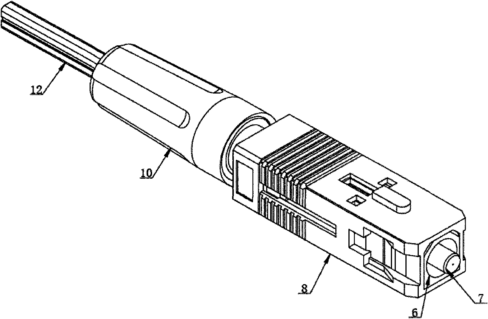 Optical fiber field connector