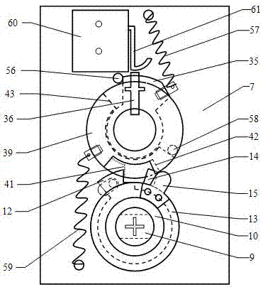 Cam mechanism and rotating ring forced resetting device for fingerprint lock