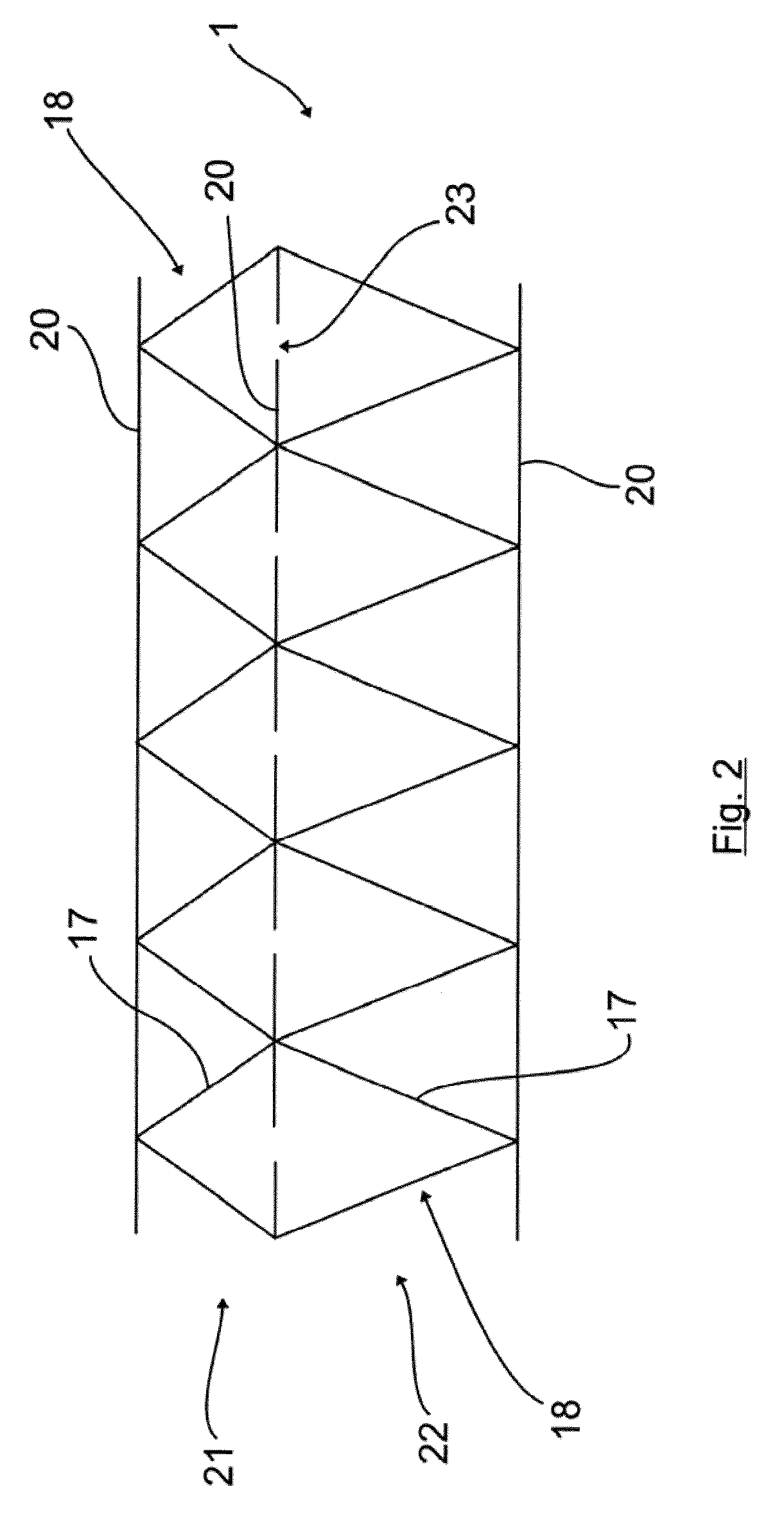 Particle separator and method for removing particles from an exhaust gas stream of an internal combustion engine