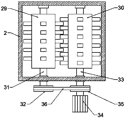 Soil base material refining device for rice culture