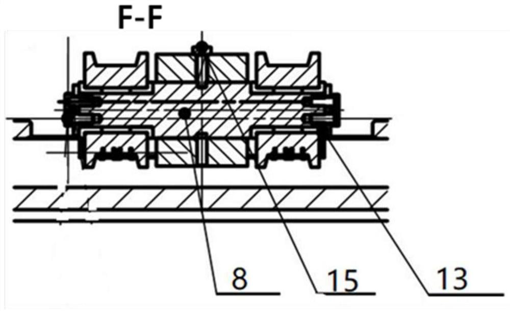 A kind of iron diamond rotation clamp lift mechanism
