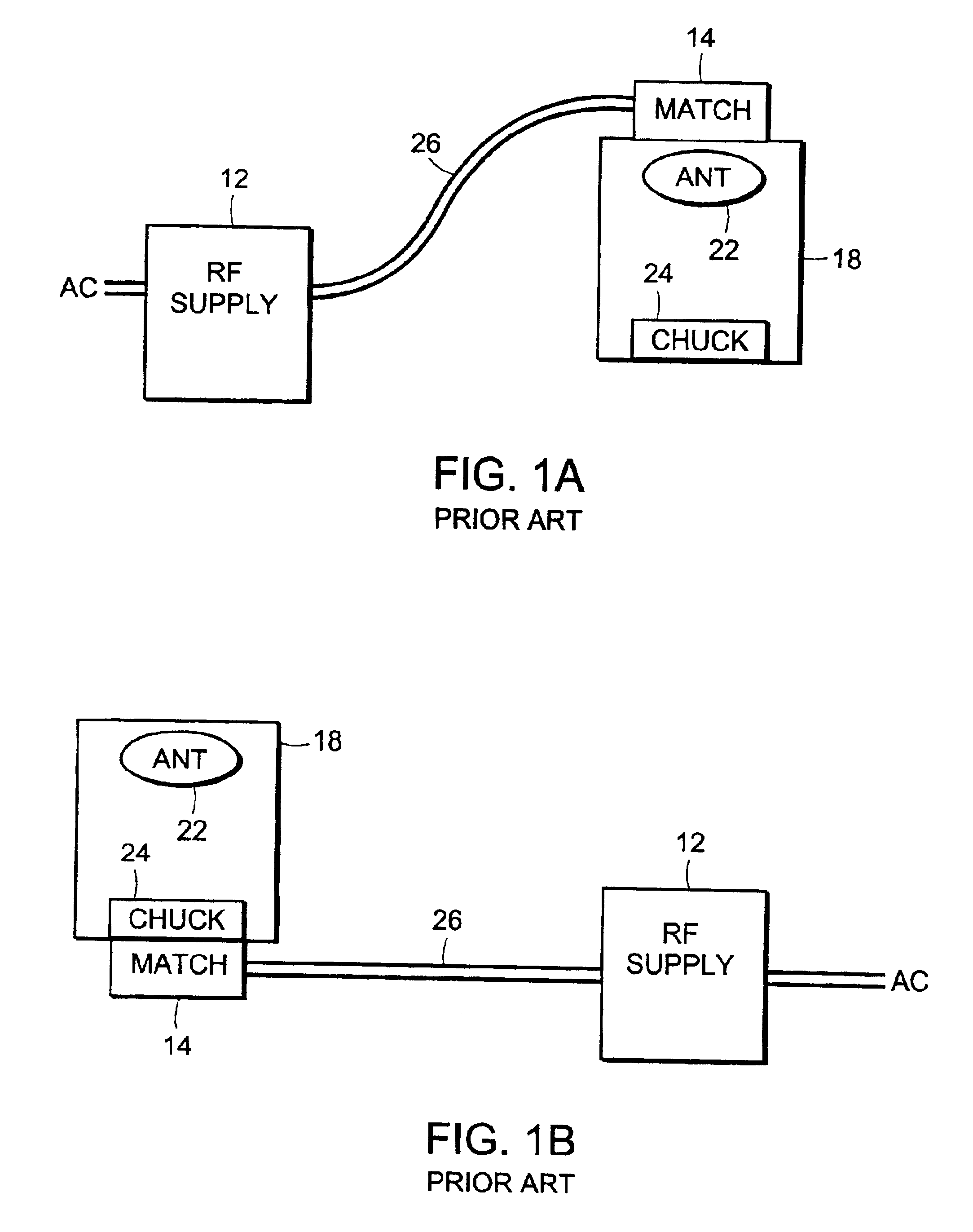 RF power supply with integrated matching network