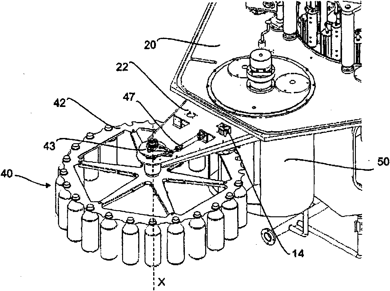 Device for filling containers