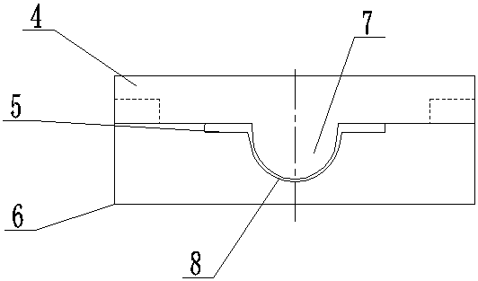 Intermediate flow scale soft connection and mold opening mold