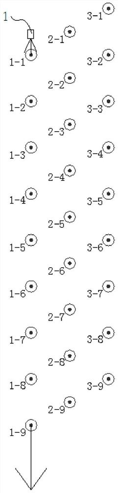 A method of setting out and distributing holes for total station