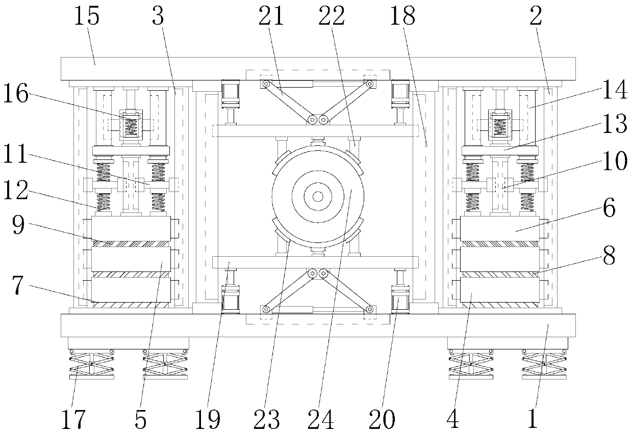 A Generator Base with Protective Function