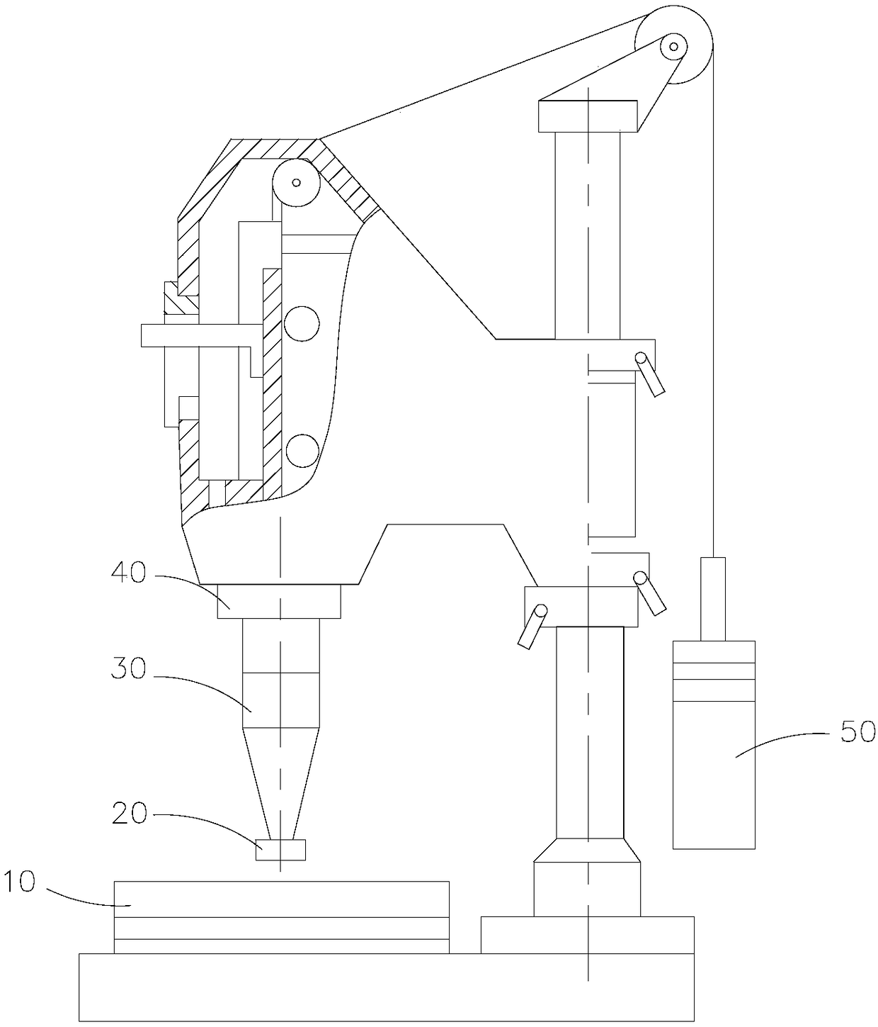 Ultrasonic machining method and device for glass substrates