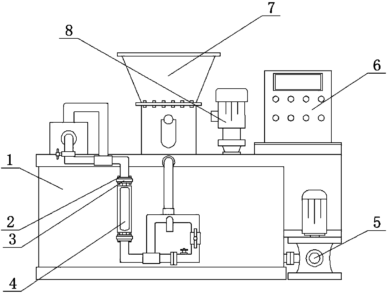 Medical waste water treatment device