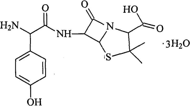 Amoxicillin lipidosome solid preparation