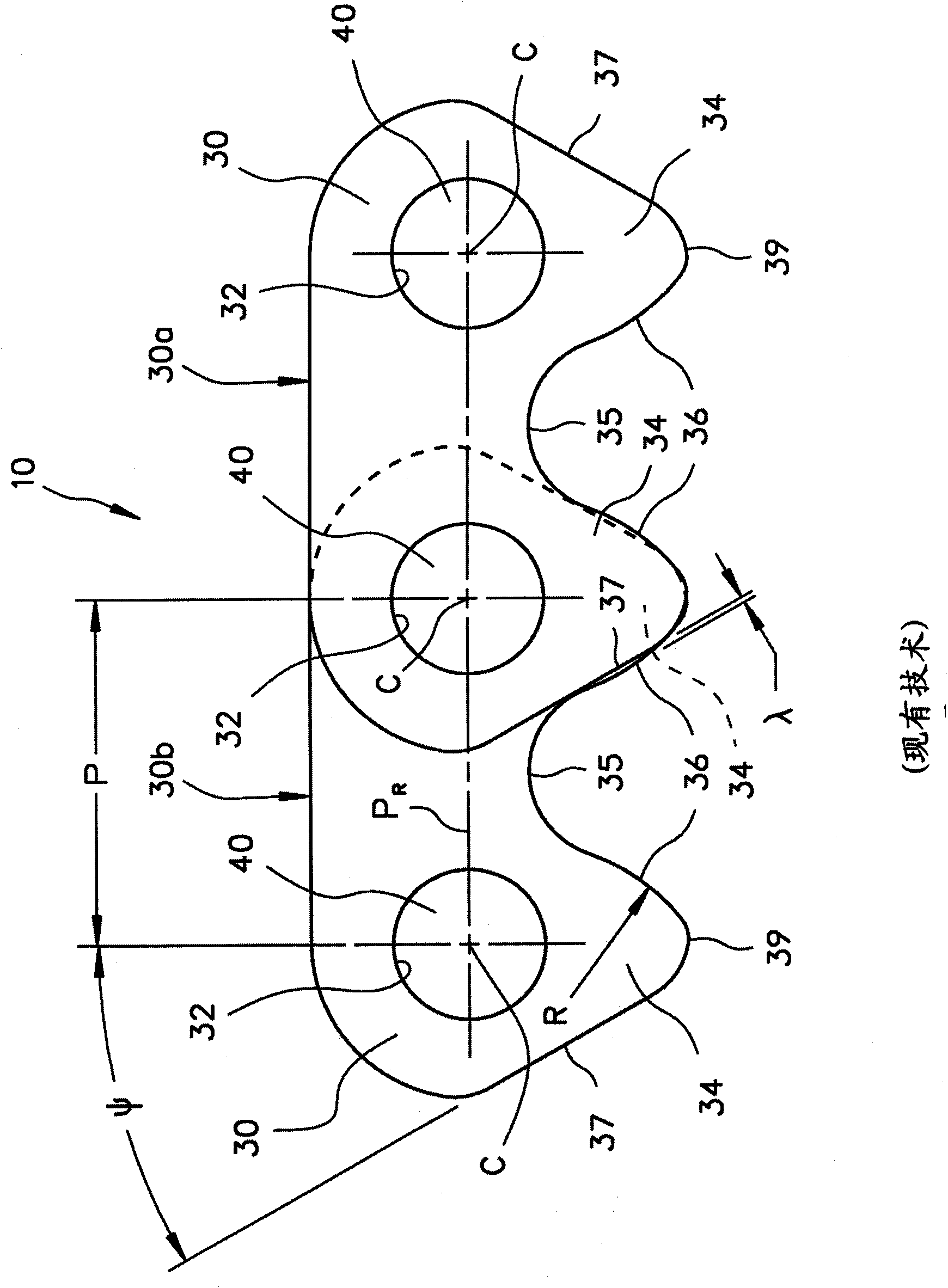 Inverted tooth chain sprocket drive system with reduced meshing impact