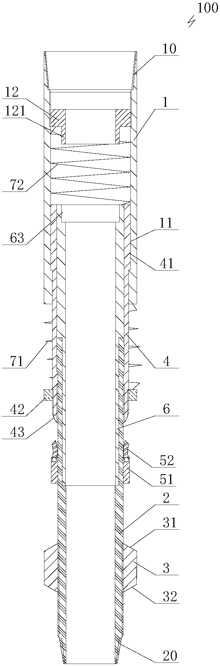 Perforation shock absorber device