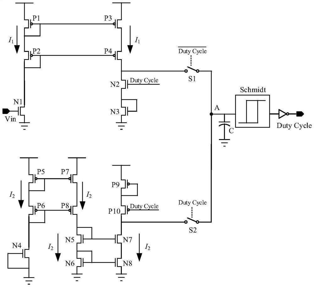 Temperature sensing circuit, CMOS temperature sensor based on temperature sensing circuit and calibration method of CMOS temperature sensor