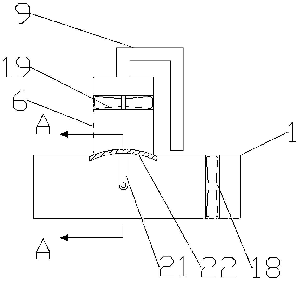 Device preventing smoke channeling upwards for assembling type building
