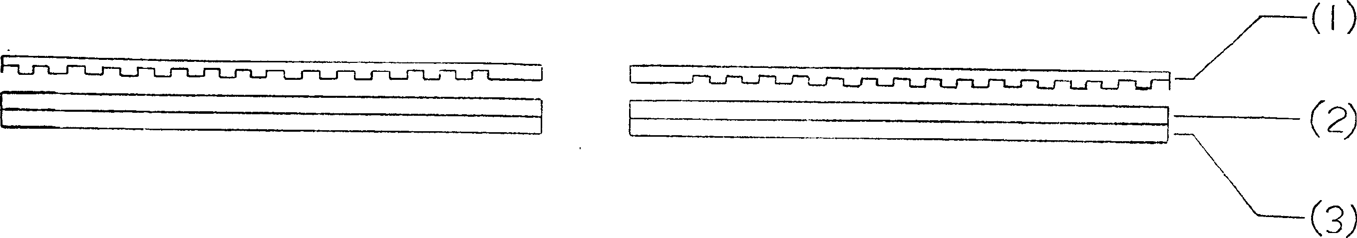 Glass thin layer optic disk structure and process