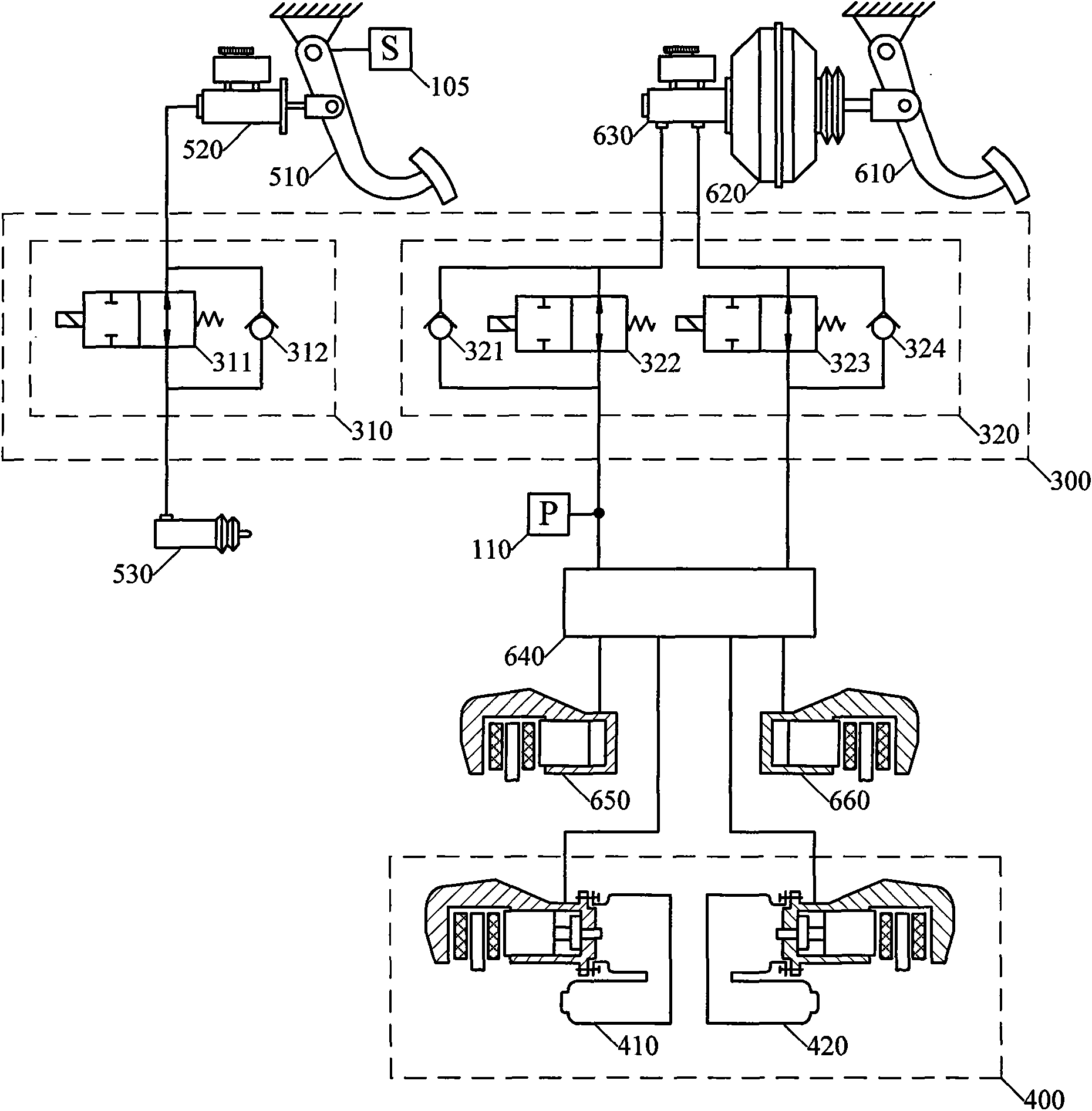 Control method of automobile electric control parking and start assisting by manual transmission and system thereof