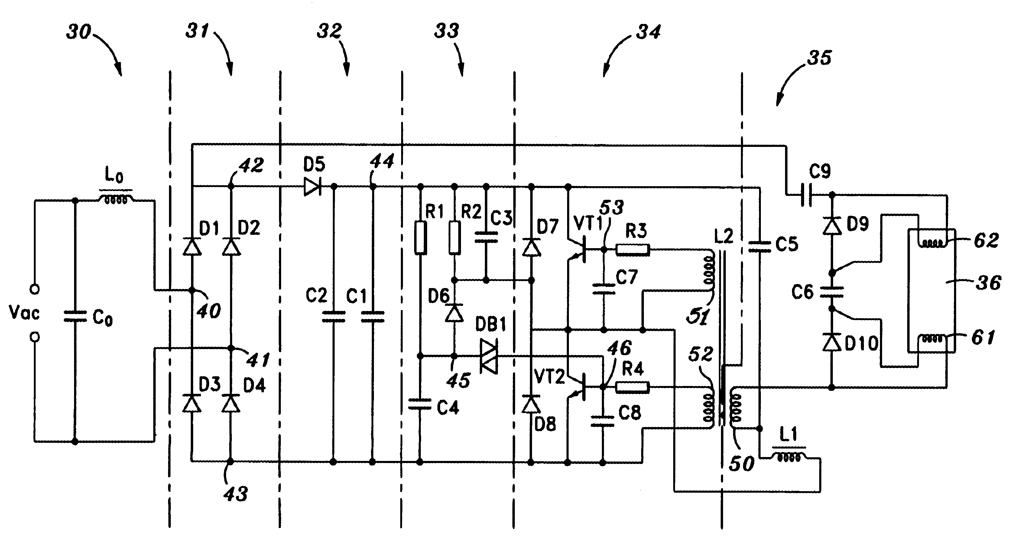 Control circuit for dimming fluorescent lamps