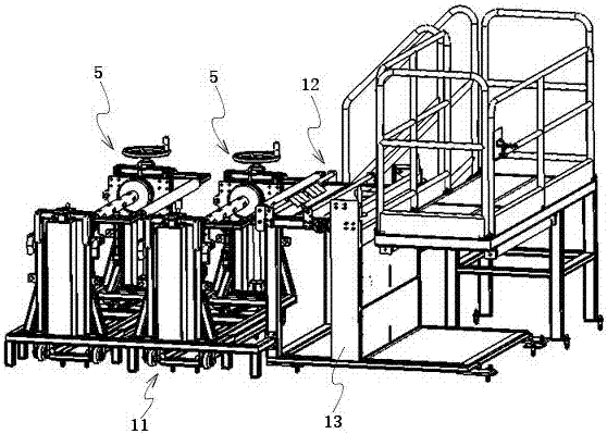 A leather uncoiling and feeding system