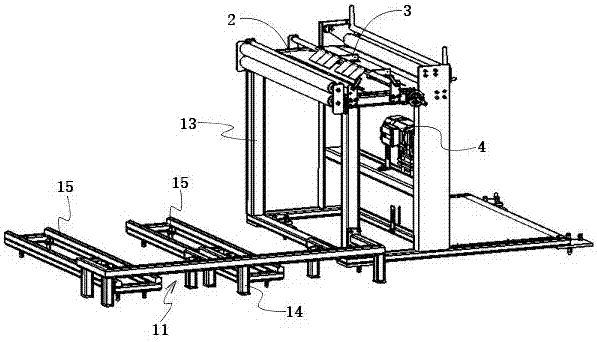 A leather uncoiling and feeding system