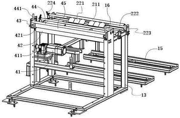 A leather uncoiling and feeding system