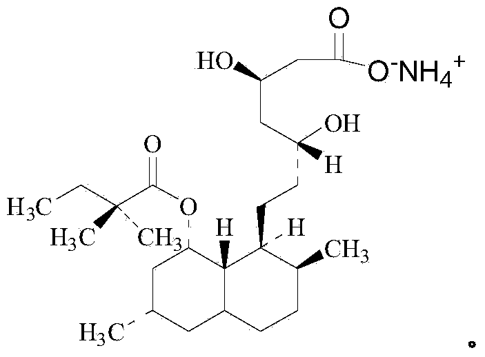 Preparation method of simvastatin ammonium salt