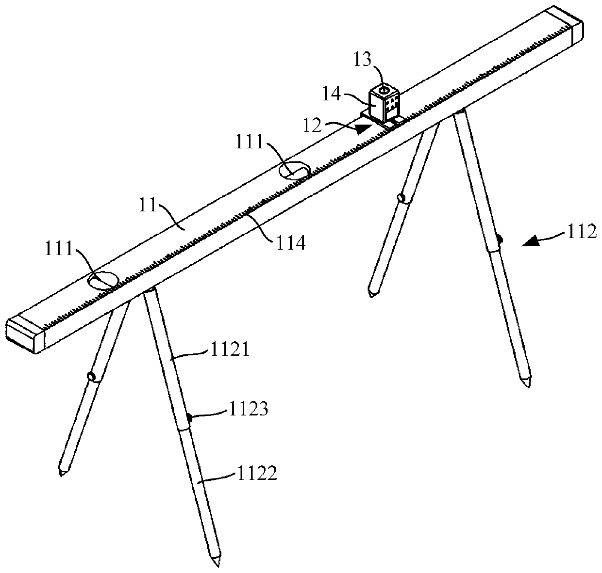Flatness measuring device and using method thereof