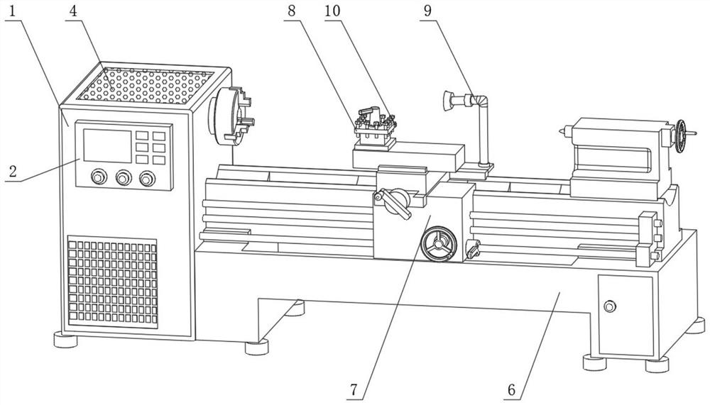 A cooling device for intelligent mechanical lathe processing