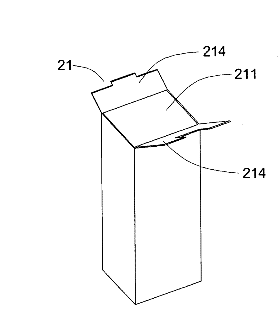 Dispensing container box for ear thermometer sheath and manufacture method thereof