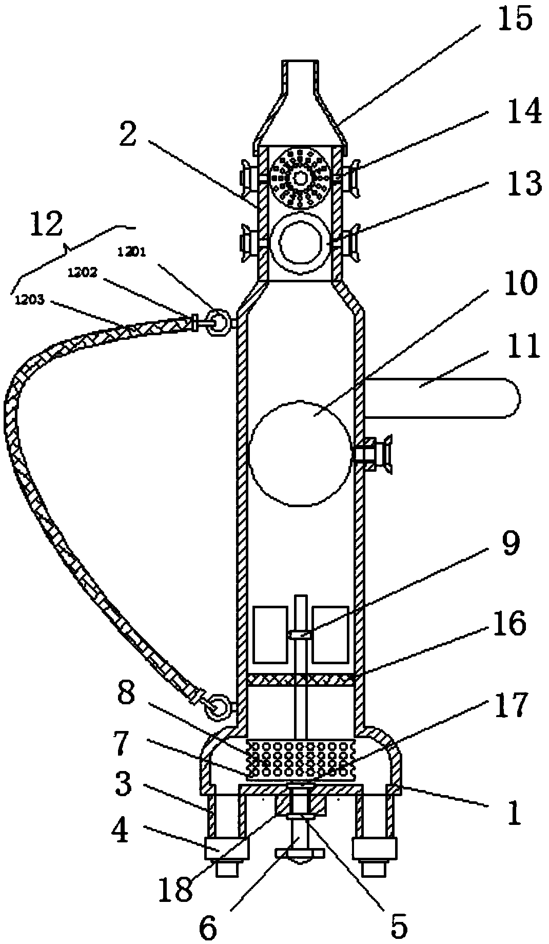 Garden water spraying gun convenient to use