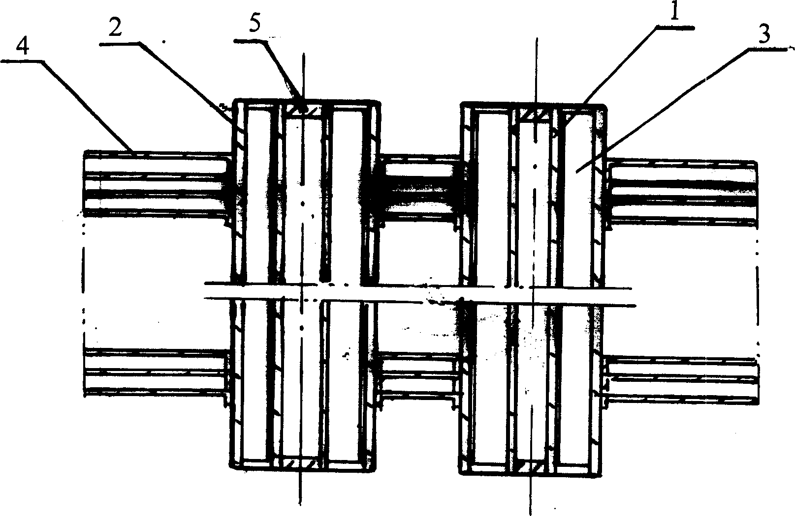 Internal and external fin tube and fin tube group