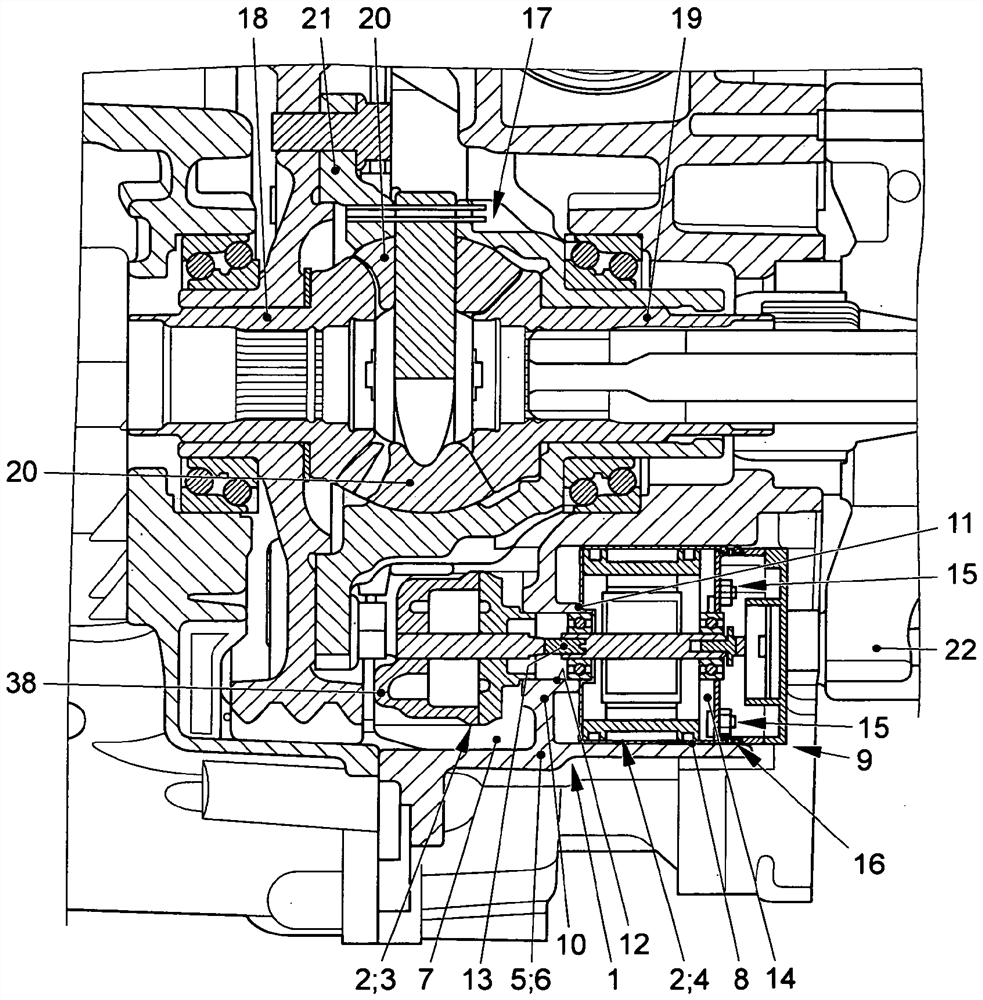 Oil pump devices for motor vehicles