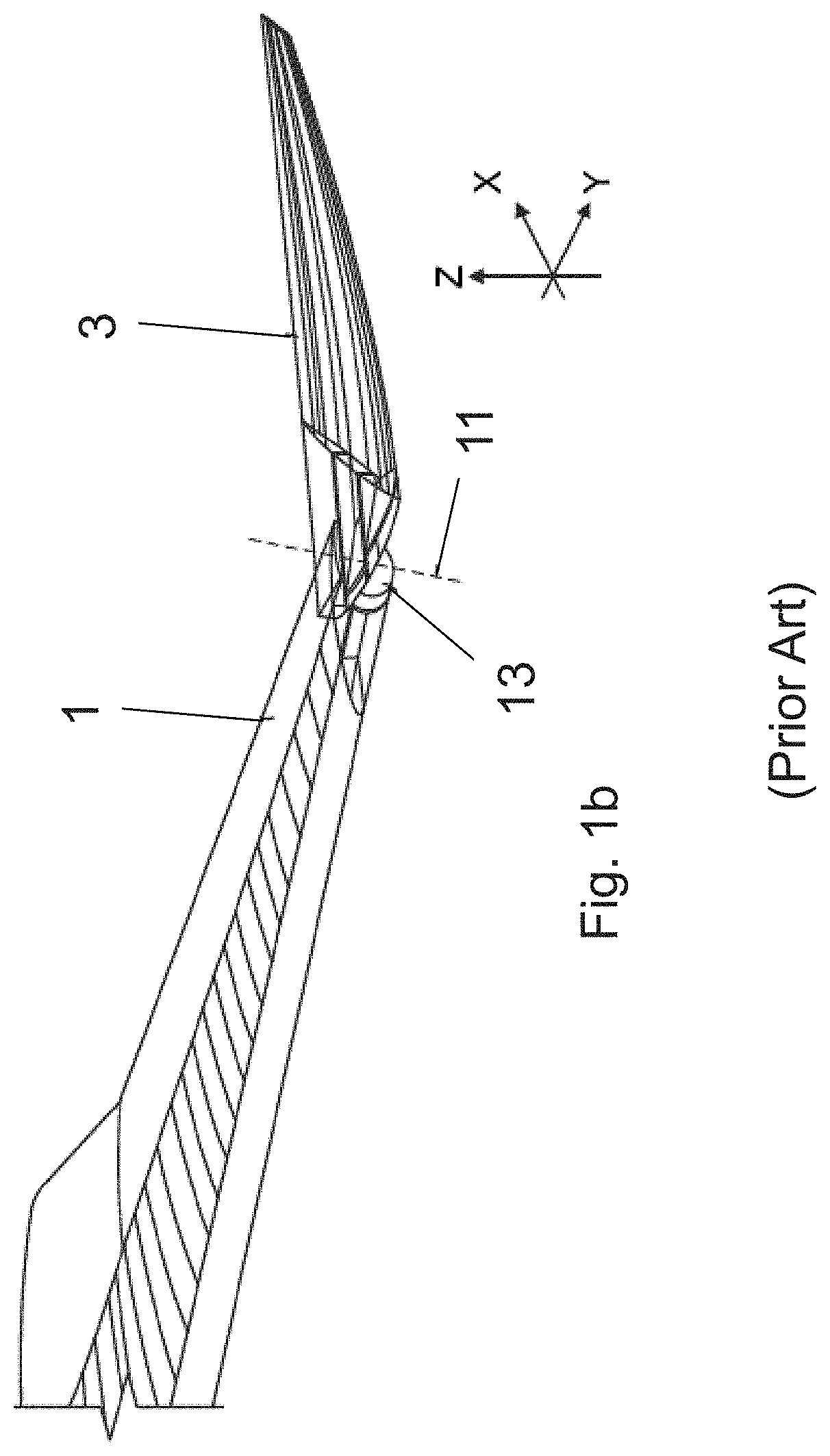 Moveable wing tip device, an outer end of a wing, and interface therebetween