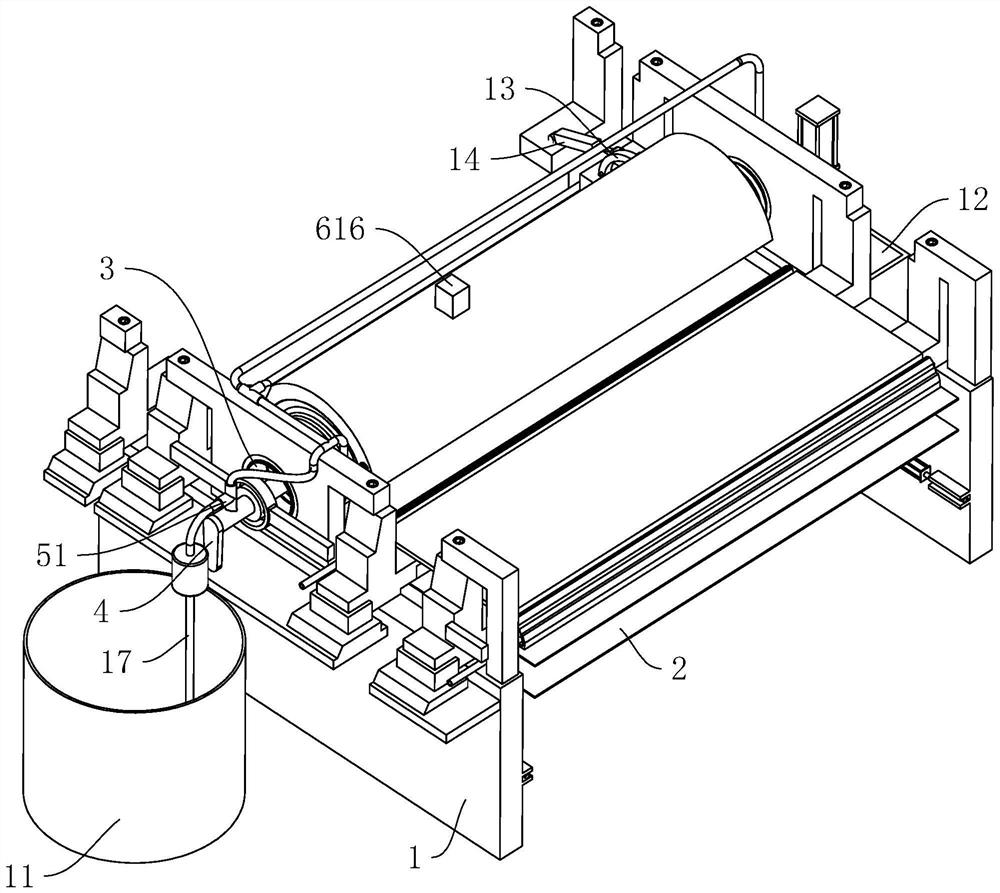 Efficient rotary screen printing machine and application thereof in polyester fabric printing process