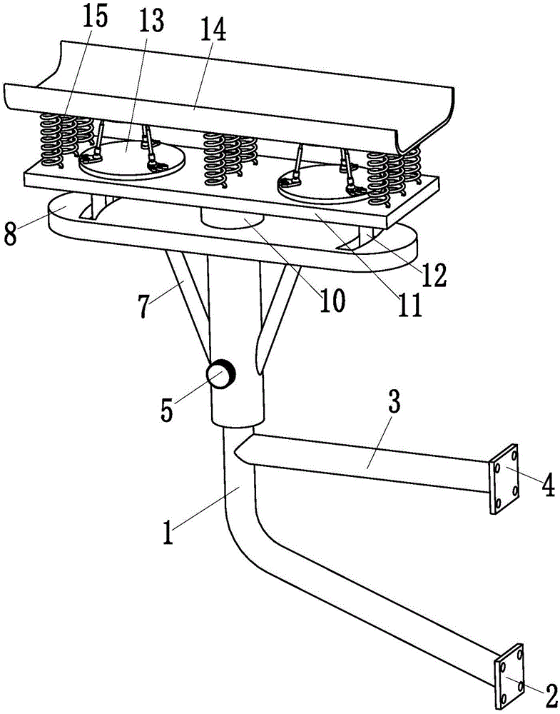 Vibration reduction device based on parallel mechanisms and special for automobile steering wheel