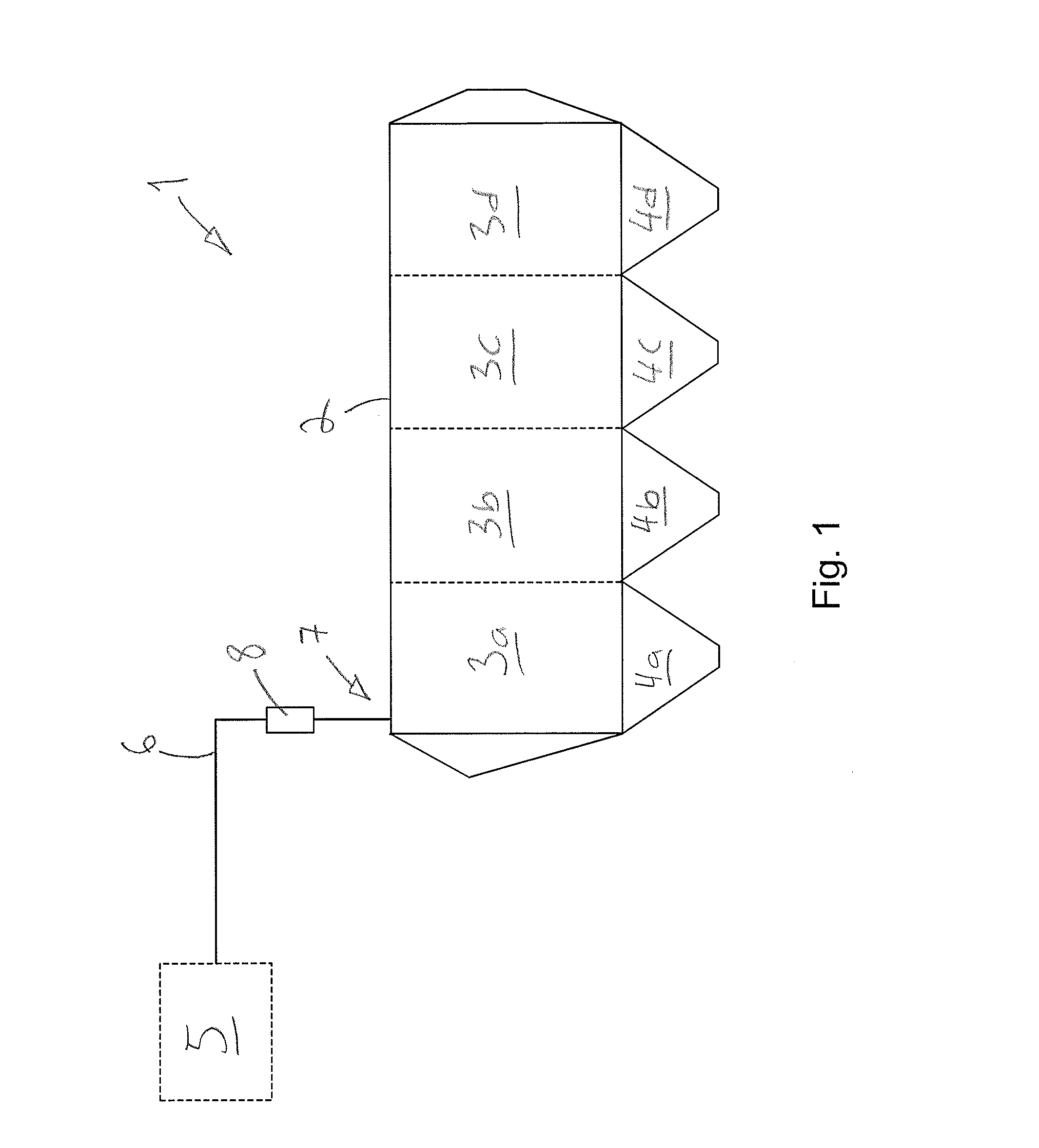 Arrangement and method in electric filter
