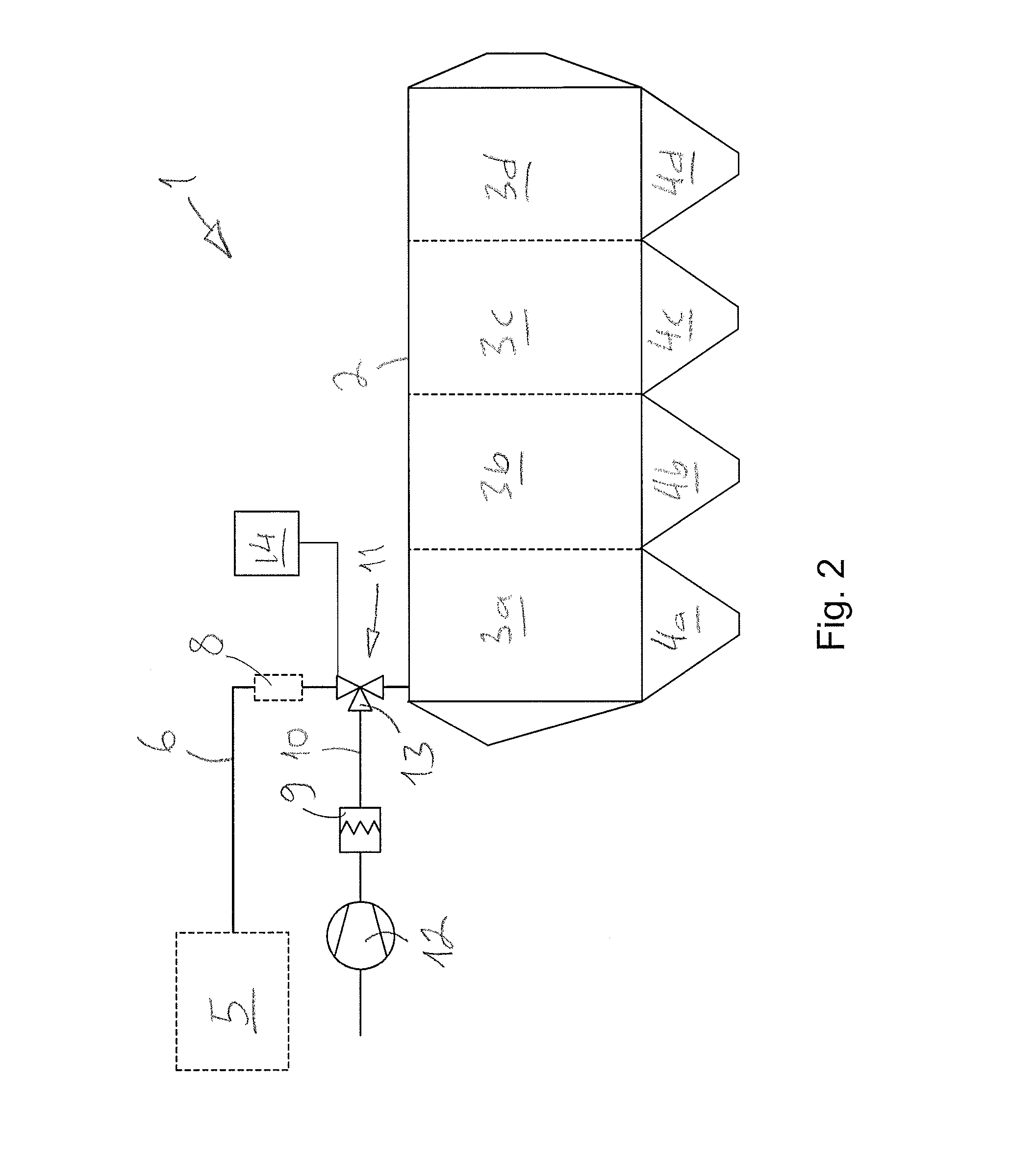 Arrangement and method in electric filter