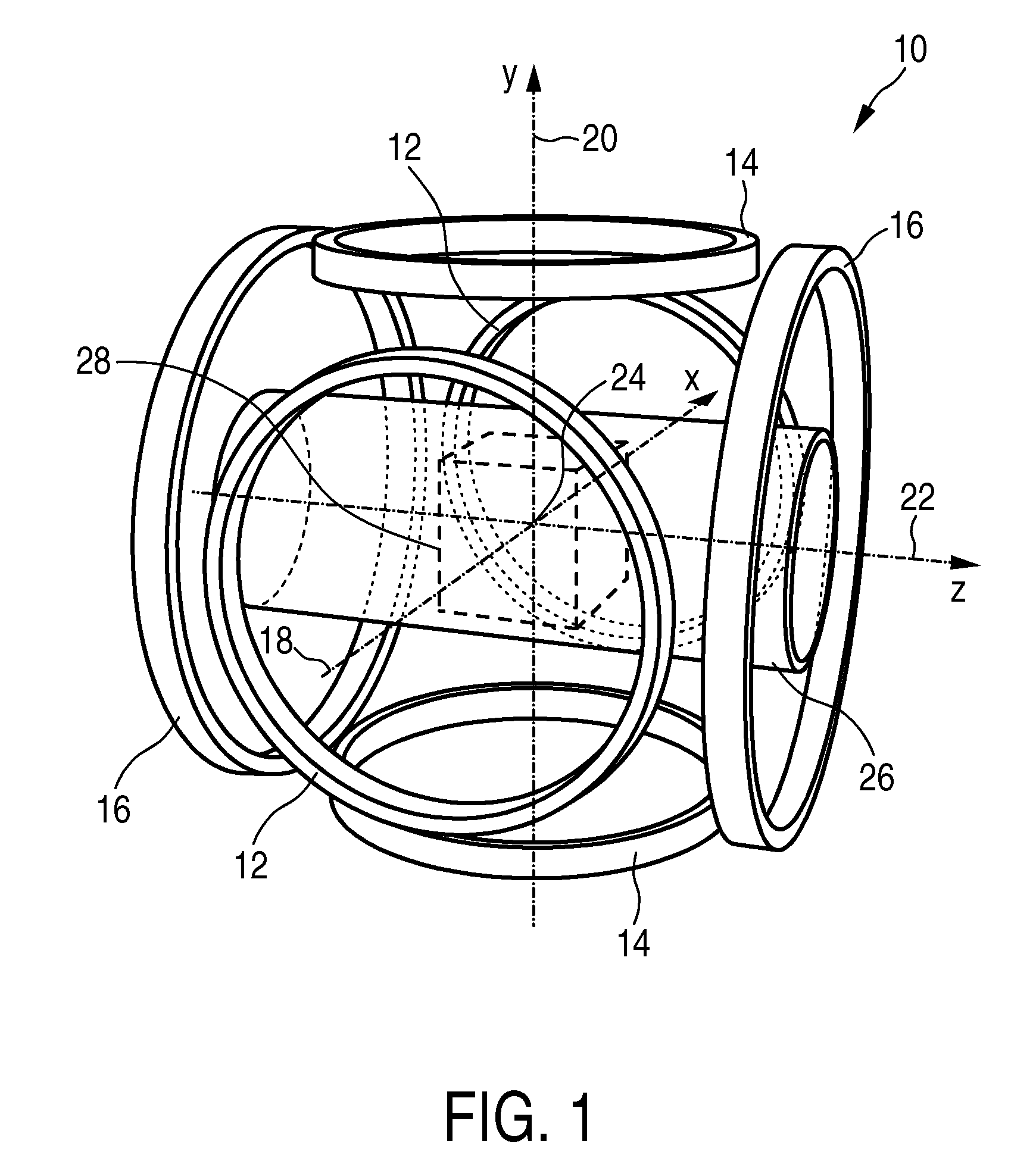 Apparatus and method for influencing and/or detecting magnetic particles