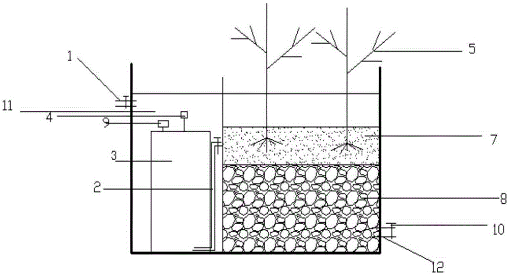 Method for purifying low-carbon-nitrogen-ratio domestic sewage by biological fermentation coupling artificial wetland system
