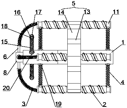 Dust cleaning robot for central air conditioner pipeline