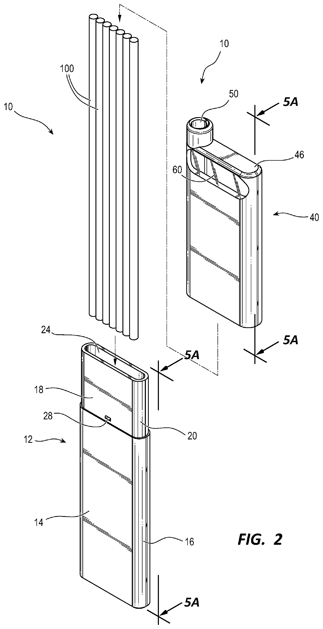 Reuseable straw caddy